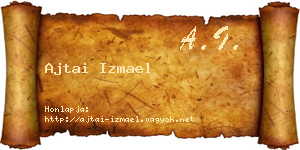 Ajtai Izmael névjegykártya